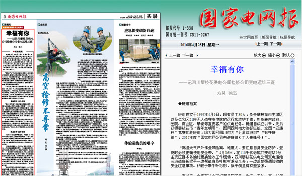 《国家电网报》：幸福有你 