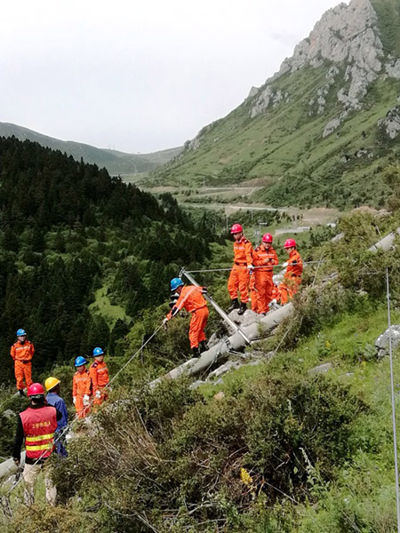 【抗震救灾】绵电“铁军”铸就绵电力量 