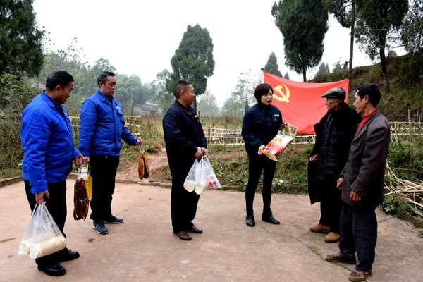 【电力助脱贫】遂宁：党旗兰草飘 天寒心却暖 
