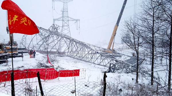 【抢险九石线】大雪中的工地午餐