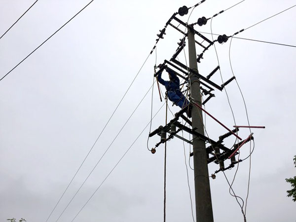 乐山：雷暴雨突袭 快速响应保供电 