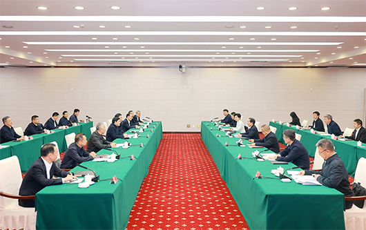 国家电网与新疆维吾尔自治区党委政府举行会谈