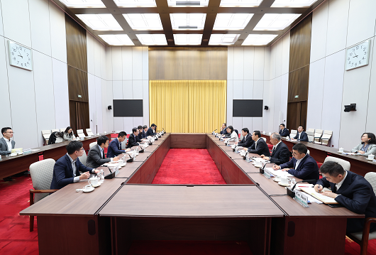 张智刚董事长会见新加坡贸易与工业部常任秘书李东阳